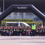 Grabación de carrera solidaria en Madrid